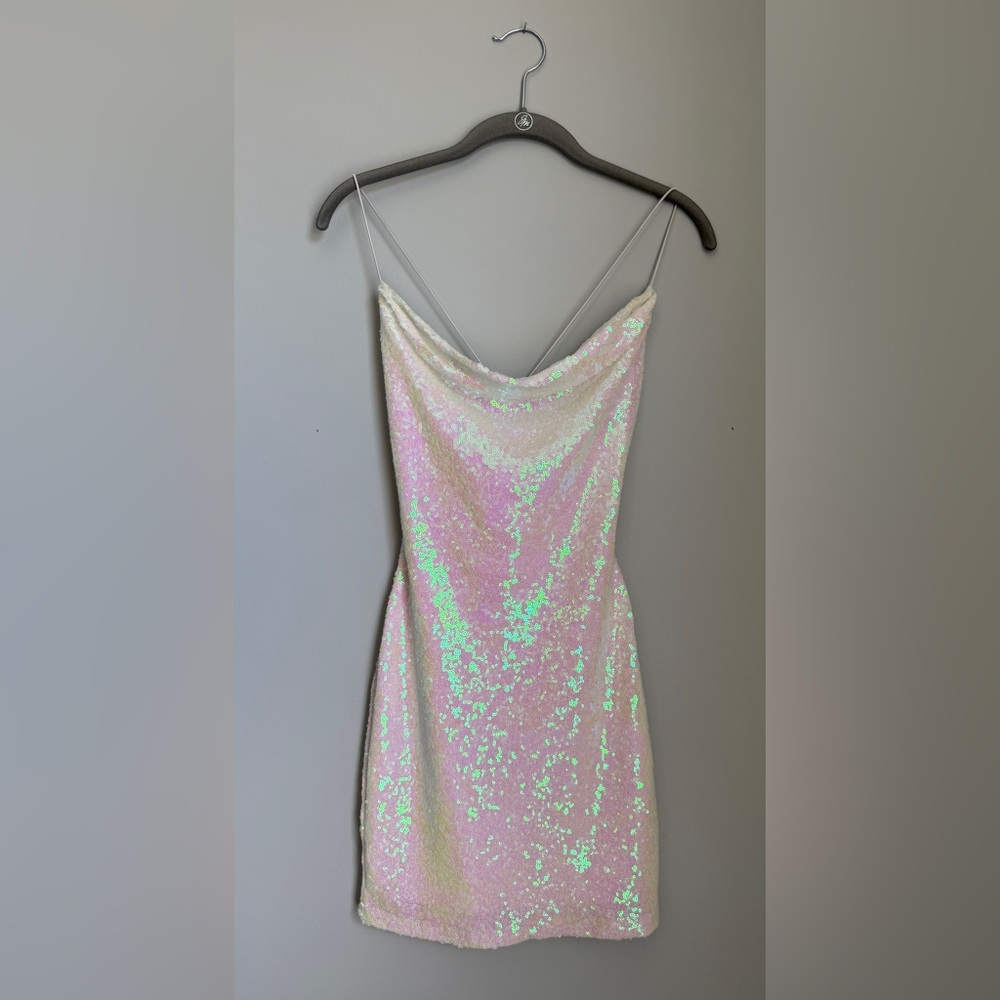 Iridescent Sequin Dress B Darlin